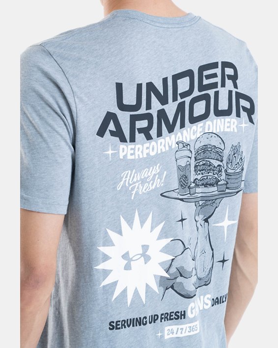 Men's UA Gains Dinner Short Sleeve in Gray image number 4
